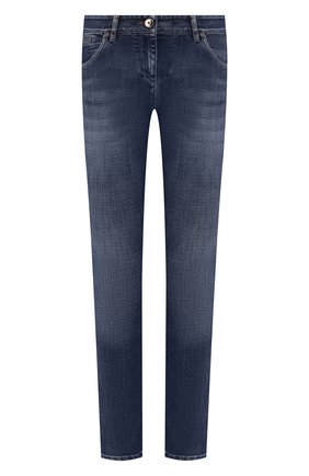 Женские джинсы BRUNELLO CUCINELLI синего цвета по цене 51200 руб., арт. MH107P5495 | Фото 1 Женские джинсы BRUNELLO CUCINELLI синего цвета, арт. MH107P5495 | Фото 1