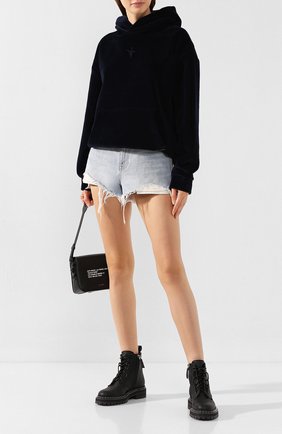 Женские джинсовые шорты DENIM X ALEXANDER WANG голубого цвета по цене 21600 руб., арт. 4DC2194518 | Фото 2 Женские джинсовые шорты DENIM X ALEXANDER WANG голубого цвета, арт. 4DC2194518 | Фото 2
