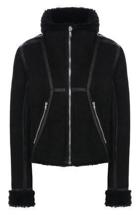 Женская дубленка RICK OWENS черного цвета по цене 223000 руб., арт. RP19F5759/LSHW | Фото 1 Женская дубленка RICK OWENS черного цвета, арт. RP19F5759/LSHW | Фото 1