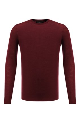 Мужской шерстяной джемпер GIORGIO ARMANI красного цвета по цене 66950 руб., арт. 8NSM01/SM01Z | Фото 1 Мужской шерстяной джемпер GIORGIO ARMANI красного цвета, арт. 8NSM01/SM01Z | Фото 1 (Материал внешний: Шерсть; Рукава: Длинные; Мужское Кросс-КТ: Джемперы; Длина (для топов): Стандартные; Принт: Без принта; Вырез: Круглый; Статус проверки: Проверена категория)
