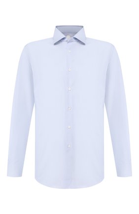 Мужская хлопковая сорочка PAL ZILERI голубого цвета по цене 17400 руб., арт. P370G45----B0251 | Фото 1 Мужская хлопковая сорочка PAL ZILERI голубого цвета, арт. P370G45----B0251 | Фото 1