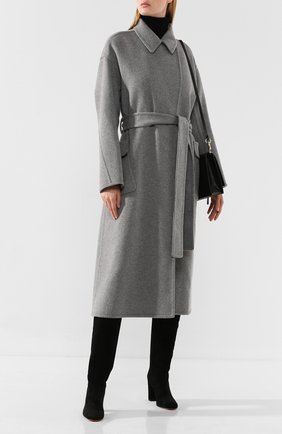 Женские замшевые сапоги SANTONI черного цвета по цене 62450 руб., арт. WST058243HI2CMGDN01 | Фото 2 Женские замшевые сапоги SANTONI черного цвета, арт. WST058243HI2CMGDN01 | Фото 2