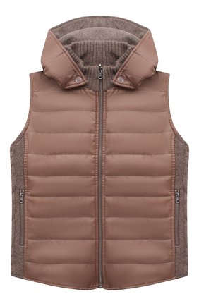 Детский двусторонний жилет с капюшоном GIORGETTI CASHMERE бежевого цвета по цене 34950 руб., арт. MB1370/8A-14A | Фото 1 Детский двусторонний жилет с капюшоном GIORGETTI CASHMERE бежевого цвета, арт. MB1370/8A-14A | Фото 1 (Статус проверки: Проверено, Проверена категория; Материал внешний: Шерсть, Кашемир; Девочки Кросс-КТ: Верхняя одежда; Рукава: Без рукавов; Девочки-школьная форма: Жилеты; Ростовка одежда: 10 - 11 лет | 140 - 146см, 12 лет | 152 см, 13 - 15 лет | 158 см, 8 лет | 128 см)