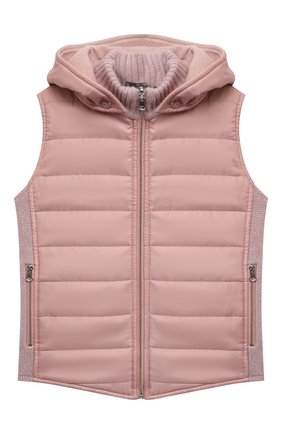 Детский двусторонний жилет с капюшоном GIORGETTI CASHMERE розового цвета по цене 32550 руб., арт. MB1370/2A-6A | Фото 1 Детский двусторонний жилет с капюшоном GIORGETTI CASHMERE розового цвета, арт. MB1370/2A-6A | Фото 1 (Статус проверки: Проверено, Проверена категория; Материал внешний: Шерсть, Кашемир; Девочки Кросс-КТ: Верхняя одежда; Рукава: Без рукавов; Девочки-школьная форма: Жилеты; Ростовка одежда: 2 года | 92 см, 4 года | 104 см, 6 лет | 116 см)