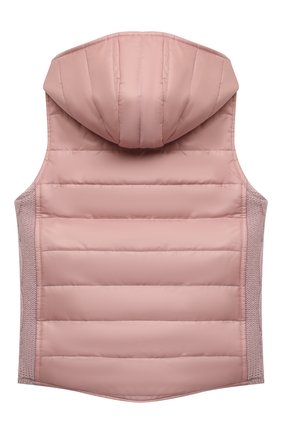 Детский двусторонний жилет с капюшоном GIORGETTI CASHMERE розового цвета по цене 32550 руб., арт. MB1370/2A-6A | Фото 2 Детский двусторонний жилет с капюшоном GIORGETTI CASHMERE розового цвета, арт. MB1370/2A-6A | Фото 2 (Статус проверки: Проверено, Проверена категория; Материал внешний: Шерсть, Кашемир; Девочки Кросс-КТ: Верхняя одежда; Рукава: Без рукавов; Девочки-школьная форма: Жилеты; Ростовка одежда: 2 года | 92 см, 4 года | 104 см, 6 лет | 116 см)