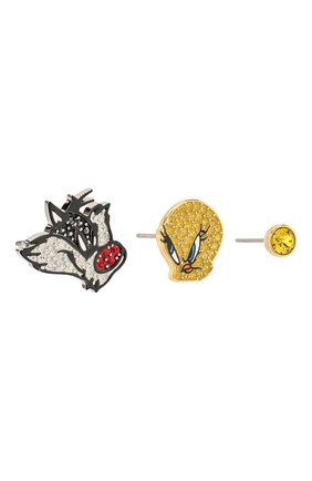 Женские серьги looney tunes SWAROVSKI разноцветного цвета по цене 5480 руб., арт. 5487639 | Фото 3 Женские серьги looney tunes SWAROVSKI разноцветного цвета, арт. 5487639 | Фото 3