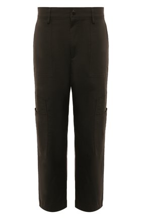 Мужские брюки VALENTINO черного цвета, арт. SV0REA65CKV | Фото 1 (Материал внешний: Синтетический материал; Статус проверки: Проверена категория; Длина (брюки, джинсы): Стандартные; Случай: Повседневный)
