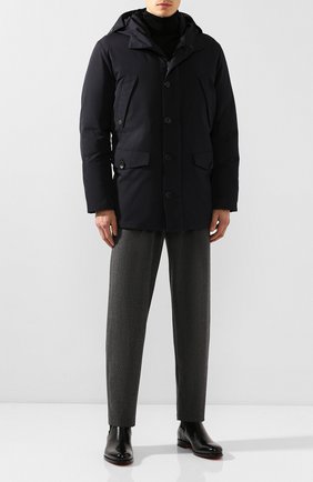 Мужская пуховая парка GIORGIO ARMANI темно-синего цвета по цене 184000 руб., арт. 9WG0C027/T0118 | Фото 2 Мужская пуховая парка GIORGIO ARMANI темно-синего цвета, арт. 9WG0C027/T0118 | Фото 2