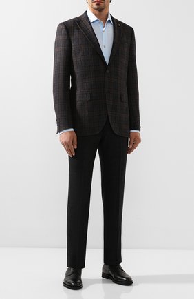 Мужской шерстяные брюки ERMENEGILDO ZEGNA черного цвета по цене 39950 руб., арт. 620F03/75F812 | Фото 2 Мужской шерстяные брюки ERMENEGILDO ZEGNA черного цвета, арт. 620F03/75F812 | Фото 2