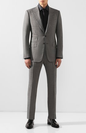 Мужская хлопковая сорочка TOM FORD синего цвета по цене 39650 руб., арт. 6FT227/94S1JE | Фото 2 Мужская хлопковая сорочка TOM FORD синего цвета, арт. 6FT227/94S1JE | Фото 2