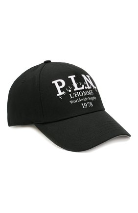 Мужской хлопковая бейсболка PHILIPP PLEIN черно-белого цвета по цене 15750 руб., арт. MAC0432 | Фото 1 Мужской хлопковая бейсболка PHILIPP PLEIN черно-белого цвета, арт. MAC0432 | Фото 1