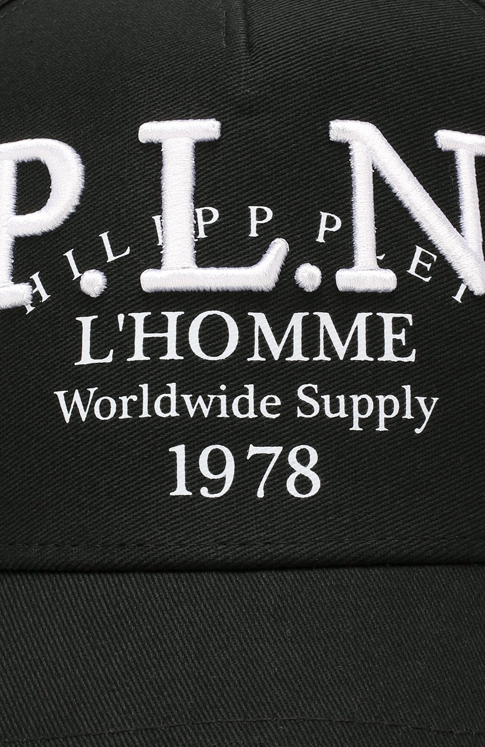 Мужской хлопковая бейсболка PHILIPP PLEIN черно-белого цвета по цене 15750 руб., арт. MAC0432 | Фото 3 Мужской хлопковая бейсболка PHILIPP PLEIN черно-белого цвета, арт. MAC0432 | Фото 3