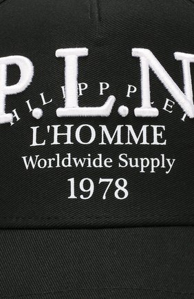 Мужской хлопковая бейсболка PHILIPP PLEIN черно-белого цвета по цене 15750 руб., арт. MAC0432 | Фото 3 Мужской хлопковая бейсболка PHILIPP PLEIN черно-белого цвета, арт. MAC0432 | Фото 3