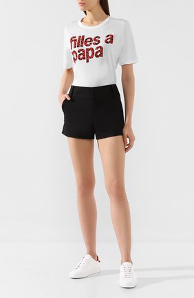 Женская футболка FILLES A PAPA белого цвета по цене 7180 руб., арт. FLASH JERSEY | Фото 2 Женская футболка FILLES A PAPA белого цвета, арт. FLASH JERSEY | Фото 2