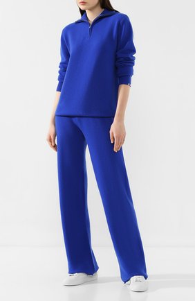 Женские кашемировые брюки EXTREME CASHMERE синего цвета по цене 44100 руб., арт. 104/TR0USERS | Фото 2 Женские кашемировые брюки EXTREME CASHMERE синего цвета, арт. 104/TR0USERS | Фото 2