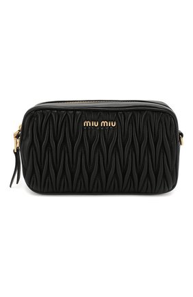 Женская поясная сумка MIU MIU черного цвета по цене 68000 руб., арт. 5BL005-N88-F0002-COO | Фото 1 Женская поясная сумка MIU MIU черного цвета, арт. 5BL005-N88-F0002-COO | Фото 1