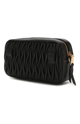 Женская поясная сумка MIU MIU черного цвета по цене 68000 руб., арт. 5BL005-N88-F0002-COO | Фото 3 Женская поясная сумка MIU MIU черного цвета, арт. 5BL005-N88-F0002-COO | Фото 3