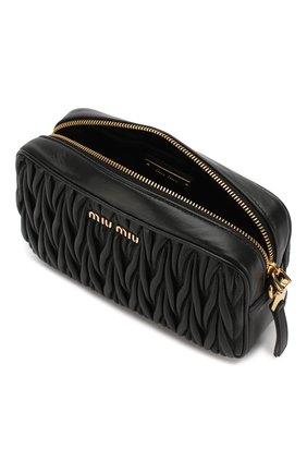 Женская поясная сумка MIU MIU черного цвета по цене 68000 руб., арт. 5BL005-N88-F0002-COO | Фото 4 Женская поясная сумка MIU MIU черного цвета, арт. 5BL005-N88-F0002-COO | Фото 4