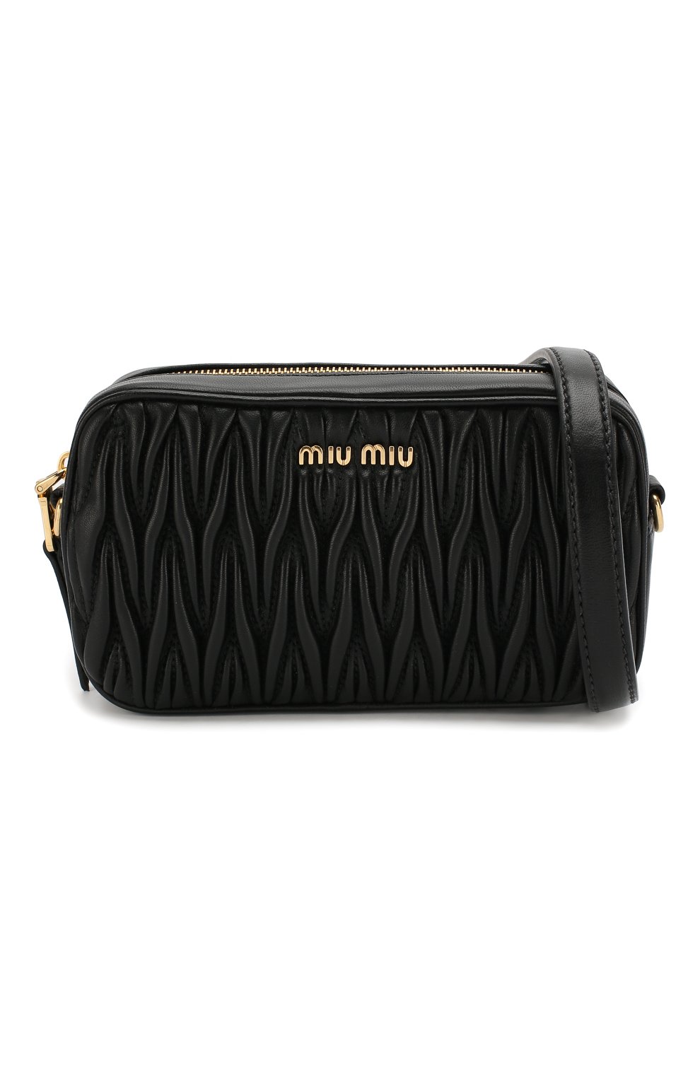 Женская поясная сумка MIU MIU черного цвета по цене 68000 руб., арт. 5BL005-N88-F0002-COO | Фото 7 Женская поясная сумка MIU MIU черного цвета, арт. 5BL005-N88-F0002-COO | Фото 7