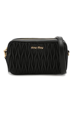 Женская поясная сумка MIU MIU черного цвета по цене 68000 руб., арт. 5BL005-N88-F0002-COO | Фото 7 Женская поясная сумка MIU MIU черного цвета, арт. 5BL005-N88-F0002-COO | Фото 7