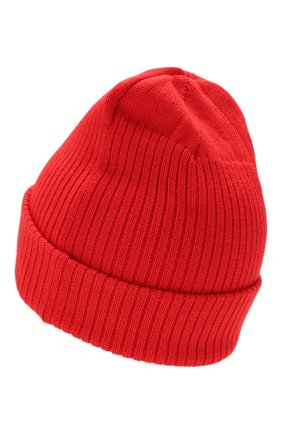 Детского шерстяная шапка BURBERRY красного цвета, арт. 8014362 | Фото 2 (Материал: Шерсть, Текстиль; Статус проверки: Проверена категория)