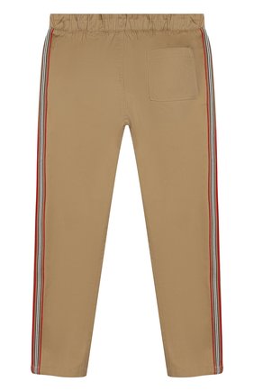 Детские хлопковые брюки BURBERRY бежевого цвета по цене 12100 руб., арт. 8011559 | Фото 2 Детские хлопковые брюки BURBERRY бежевого цвета, арт. 8011559 | Фото 2