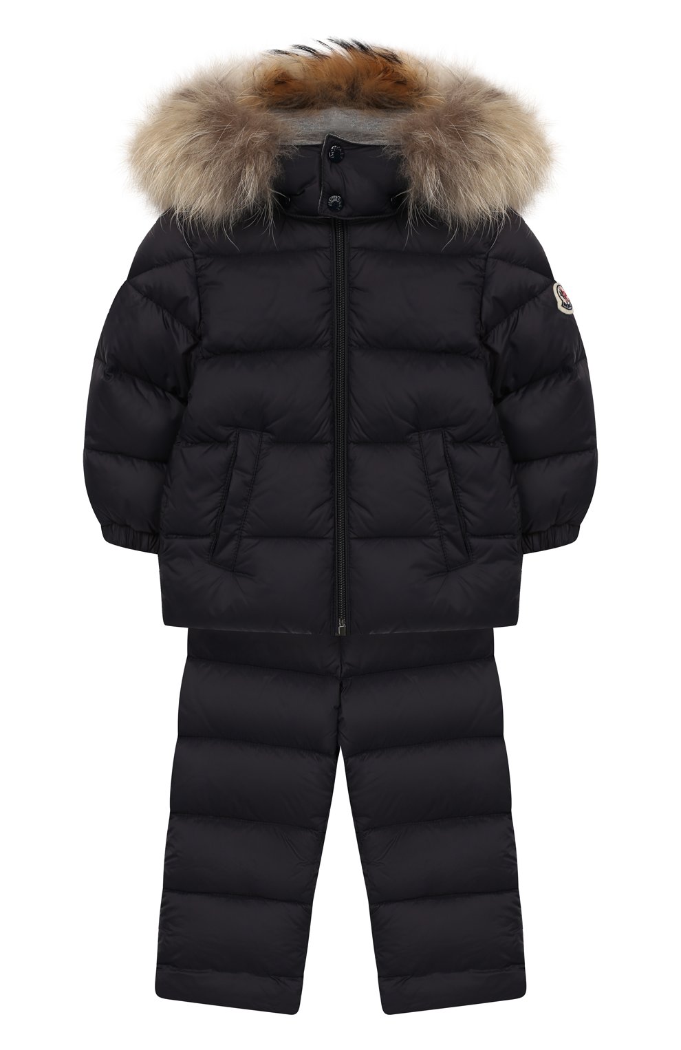 Детский комплект из куртки и комбинезона MONCLER ENFANT синего цвета, арт. E2-951-70335-25-53079 | Фото 1