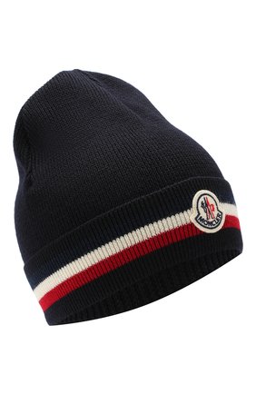 Мужская шерстяная шапка MONCLER темно-синего цвета по цене 11800 руб., арт. E2-091-00328-00-02292 | Фото 1 Мужская шерстяная шапка MONCLER темно-синего цвета, арт. E2-091-00328-00-02292 | Фото 1