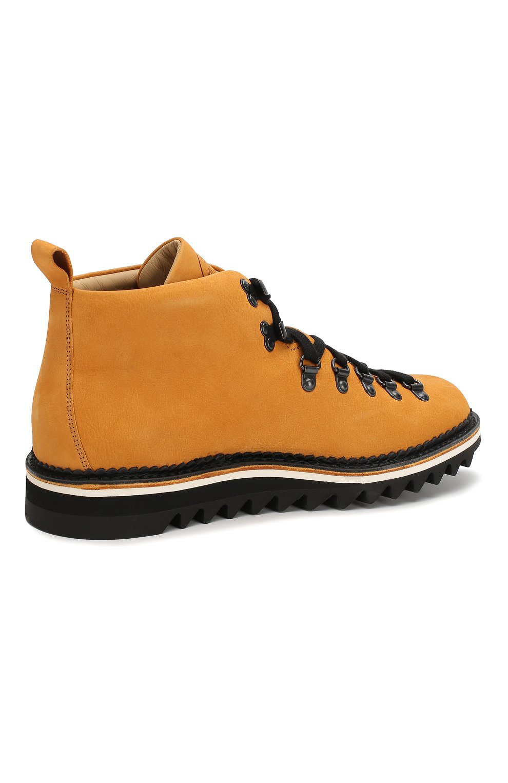 Мужские желтые кожаные ботинки FRACAP купить в интернет-магазине ЦУМ ...