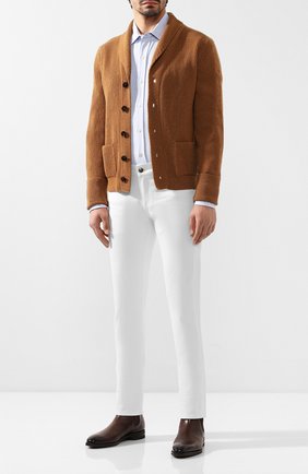 Мужская хлопковая рубашка TOM FORD голубого цвета по цене 36850 руб., арт. 6FT092/94PHRK | Фото 2 Мужская хлопковая рубашка TOM FORD голубого цвета, арт. 6FT092/94PHRK | Фото 2