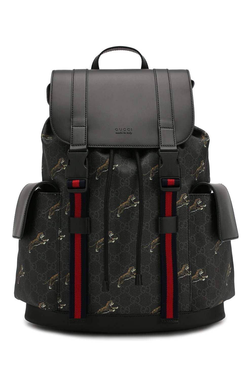 Мужской рюкзак gg supreme GUCCI черного цвета, арт. 495563/G02CX | Фото 1