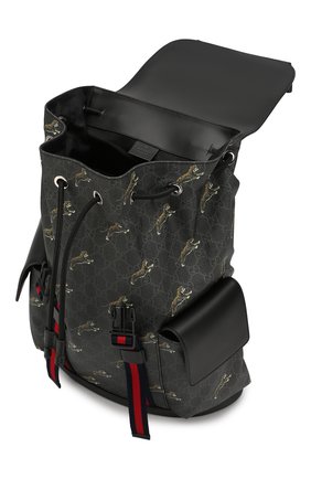 Мужской рюкзак gg supreme GUCCI черного цвета по цене 128000 руб., арт. 495563/G02CX | Фото 4 Мужской рюкзак gg supreme GUCCI черного цвета, арт. 495563/G02CX | Фото 4
