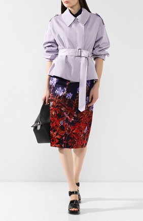 Женский хлопковый жакет DRIES VAN NOTEN сиреневого цвета по цене 52250 руб., арт. 192-30552-8288 | Фото 2 Женский хлопковый жакет DRIES VAN NOTEN сиреневого цвета, арт. 192-30552-8288 | Фото 2