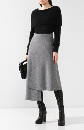 Женская свитер EMPORIO ARMANI черного цвета по цене 38200 руб., арт. 6G2MWH/2M20Z | Фото 2 Женская свитер EMPORIO ARMANI черного цвета, арт. 6G2MWH/2M20Z | Фото 2