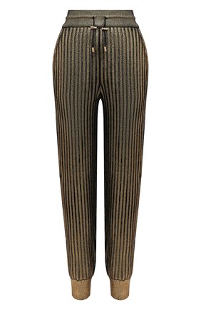 Женские джоггеры из вискозы BALMAIN золотого цвета по цене 157000 руб., арт. SF45658/K390 | Фото 1 Женские джоггеры из вискозы BALMAIN золотого цвета, арт. SF45658/K390 | Фото 1 (Длина (брюки, джинсы): Стандартные; Женское Кросс-КТ: Джоггеры - брюки, Брюки-одежда; Статус проверки: Проверена категория; Материал внешний: Вискоза; Силуэт Ж (брюки и джинсы): Джоггеры)