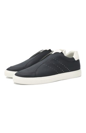 Мужские кожаные кеды HARRYS OF LONDON синего цвета по цене 32200 руб., арт. TRACK TECH LEATHER | Фото 1 Мужские кожаные кеды HARRYS OF LONDON синего цвета, арт. TRACK TECH LEATHER | Фото 1