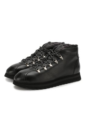 Мужские кожаные ботинки DOUCAL'S черного цвета, арт. DU1793WINNUM0192N00 | Фото 1 (Мужское Кросс-КТ: Хайкеры-обувь, Ботинки-обувь, зимние ботинки; Подошва: Массивная; Материал утеплителя: Овчина, Натуральный мех; Статус проверки: Проверено, Проверена категория; Материал внешний: Кожа; Длина стельки: 26,7, 29,8, 27)