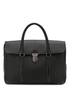 Мужской кожаный портфель pelletessuta ERMENEGILDO ZEGNA черного цвета по цене 253000 руб., арт. C1385P-LHPTA | Фото 1 Мужской кожаный портфель pelletessuta ERMENEGILDO ZEGNA черного цвета, арт. C1385P-LHPTA | Фото 1 (Материал: Натуральная кожа; Ремень/цепочка: На ремешке; Статус проверки: Проверено, Проверена категория; Размер: large)