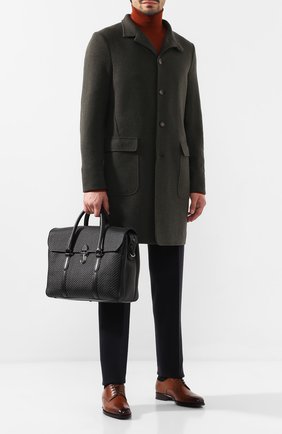 Мужской кожаный портфель pelletessuta ERMENEGILDO ZEGNA черного цвета по цене 253000 руб., арт. C1385P-LHPTA | Фото 2 Мужской кожаный портфель pelletessuta ERMENEGILDO ZEGNA черного цвета, арт. C1385P-LHPTA | Фото 2 (Материал: Натуральная кожа; Ремень/цепочка: На ремешке; Статус проверки: Проверено, Проверена категория; Размер: large)