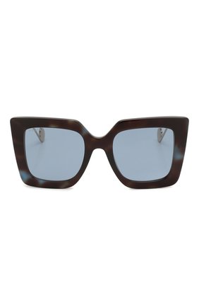 Женские солнцезащитные очки GUCCI синего цвета по цене 28900 руб., арт. GG0435 004 | Фото 3 Женские солнцезащитные очки GUCCI синего цвета, арт. GG0435 004 | Фото 3