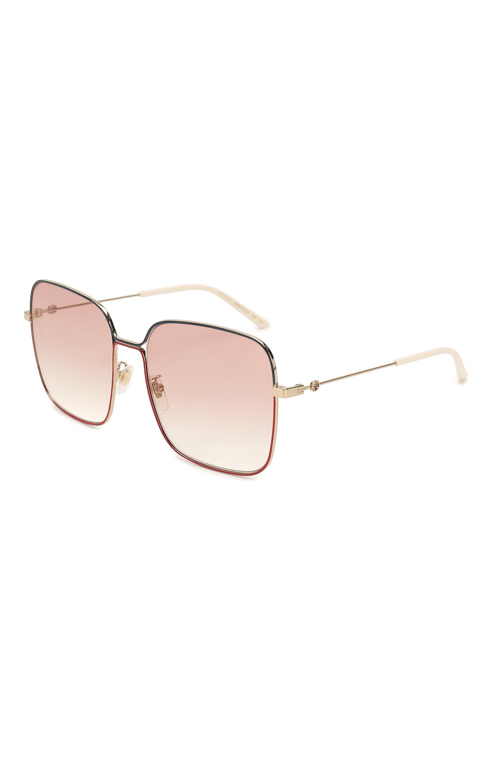 Женские солнцезащитные очки GUCCI светло-розового цвета, арт. GG0443 005 | Фото 1