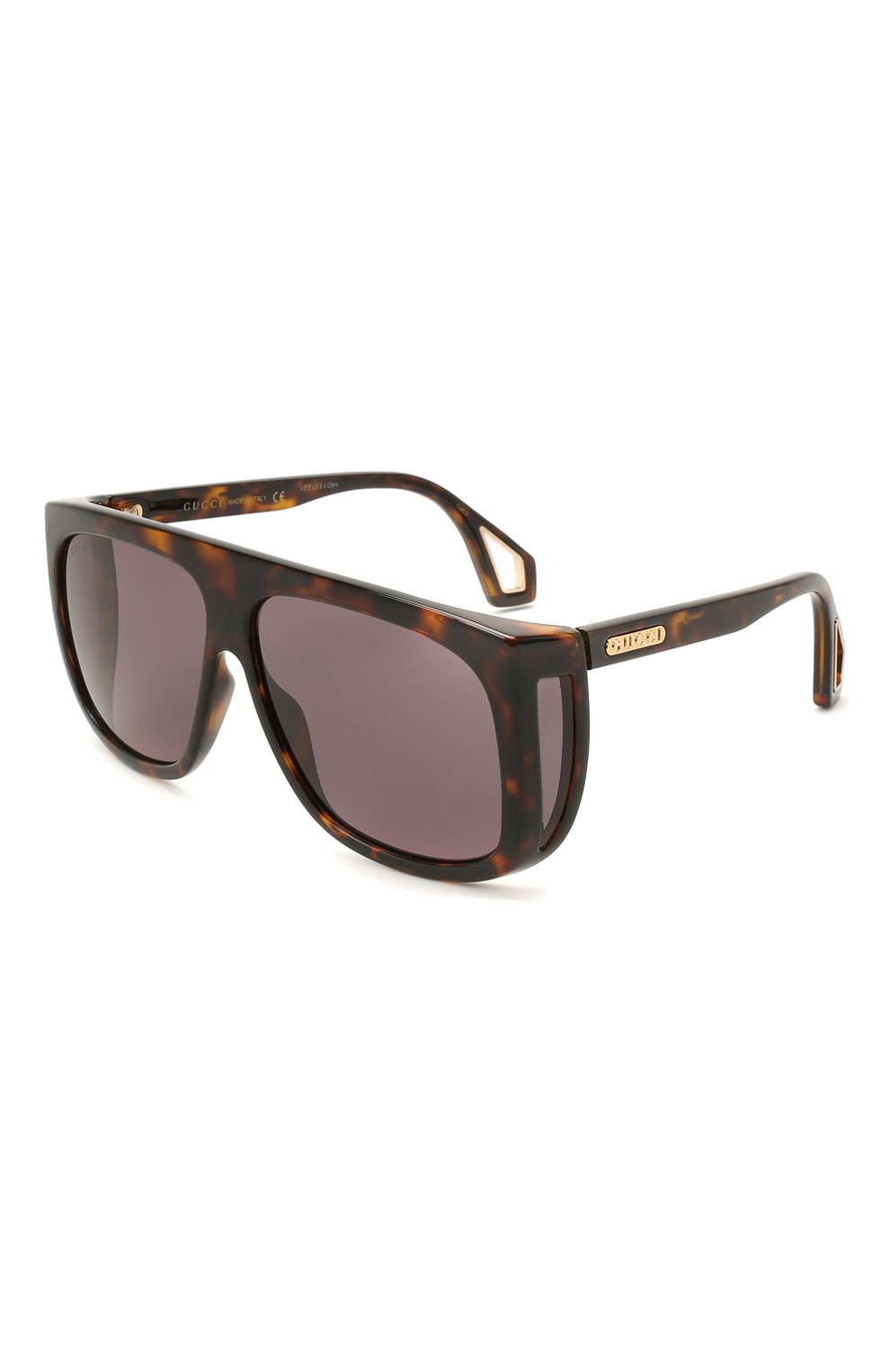 Женские солнцезащитные очки GUCCI коричневого цвета, арт. GG0467 003 | Фото 1