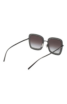 Женские солнцезащитные очки DOLCE & GABBANA черного цвета по цене 21200 руб., арт. 2225-01/8G | Фото 4 Женские солнцезащитные очки DOLCE & GABBANA черного цвета, арт. 2225-01/8G | Фото 4