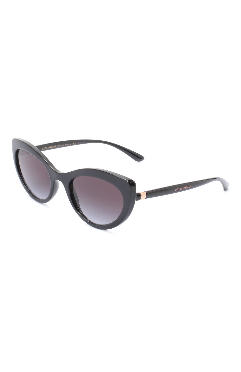 Женские солнцезащитные очки DOLCE & GABBANA черного цвета, арт. 6124-501/8G | Фото 1