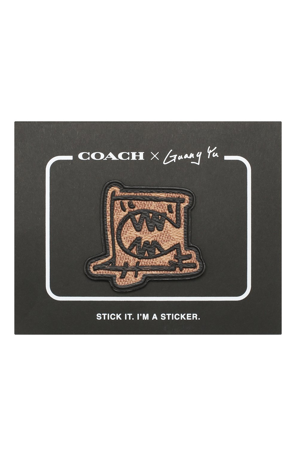 Мужского стикер COACH хаки цвета, арт. 75572 | Фото 1