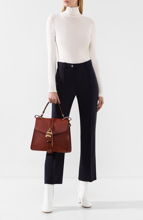 Женская сумка aby medium CHLOÉ коричневого цвета по цене 147500 руб., арт. CHC19AS188B57 | Фото 2 Женская сумка aby medium CHLOÉ коричневого цвета, арт. CHC19AS188B57 | Фото 2