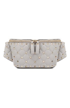Женская поясная сумка valentino garavani rockstud spike VALENTINO светло-серого цвета по цене 79300 руб., арт. SW2B0B46/NAP | Фото 1 Женская поясная сумка valentino garavani rockstud spike VALENTINO светло-серого цвета, арт. SW2B0B46/NAP | Фото 1