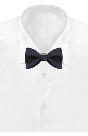 Мужской шелковый галстук-бабочка LANVIN темно-синего цвета по цене 9770 руб., арт. 1302/B0W TIE | Фото 2 Мужской шелковый галстук-бабочка LANVIN темно-синего цвета, арт. 1302/B0W TIE | Фото 2