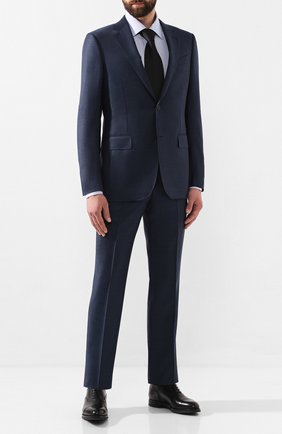 Мужская хлопковая сорочка ERMENEGILDO ZEGNA синего цвета по цене 28250 руб., арт. 601300/9MS0PA | Фото 2 Мужская хлопковая сорочка ERMENEGILDO ZEGNA синего цвета, арт. 601300/9MS0PA | Фото 2