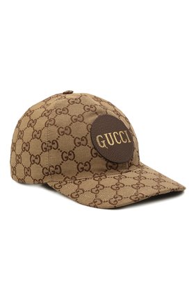Мужской хлопковая бейсболка GUCCI коричневого цвета по цене 26500 руб., арт. 576253/4HG62 | Фото 1 Мужской хлопковая бейсболка GUCCI коричневого цвета, арт. 576253/4HG62 | Фото 1